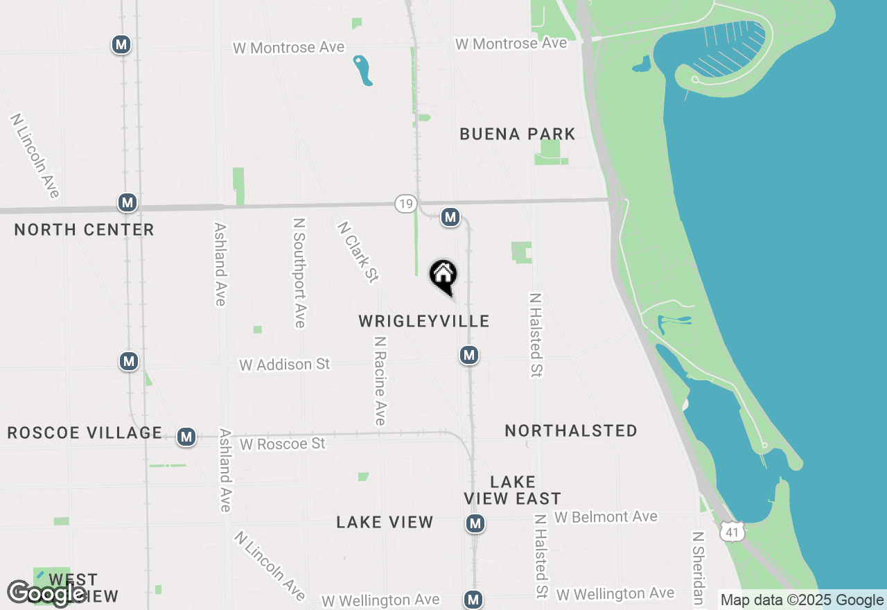 Map of 3725 N Kenmore Avenue #1, Chicago, IL 60613