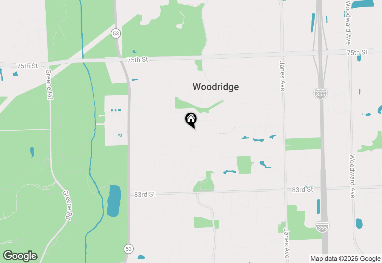 Map of 2921 Brentwood Court, Woodridge, IL 60517