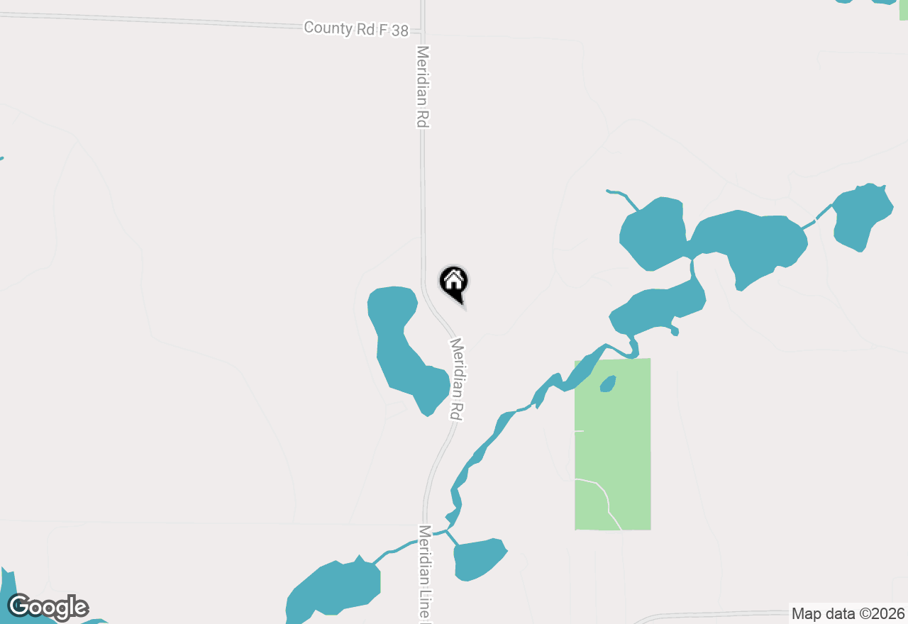 Map of V/L 12.27A Meridian Line Road, Johannesburg, MI 49751
