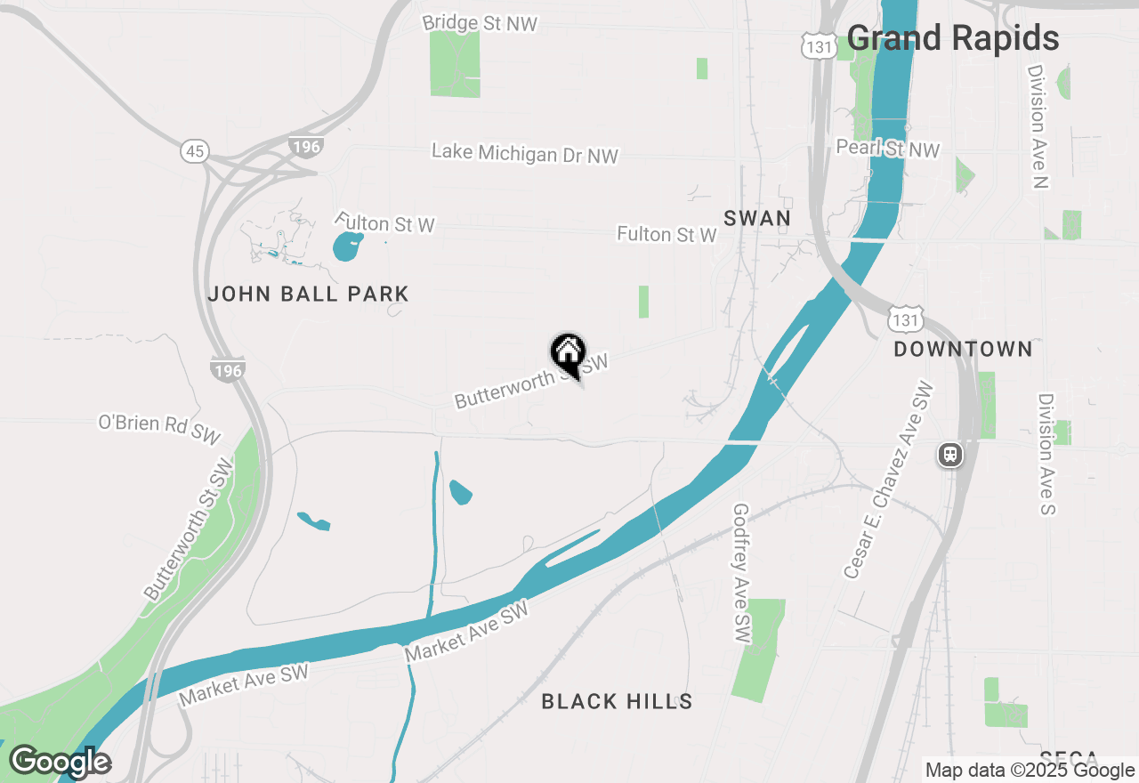 Map of 316 Gunnison Avenue Sw, Grand Rapids, MI 49504