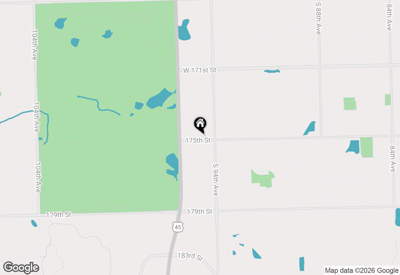 Map of 17430 94th Court, Tinley Park, IL 60487