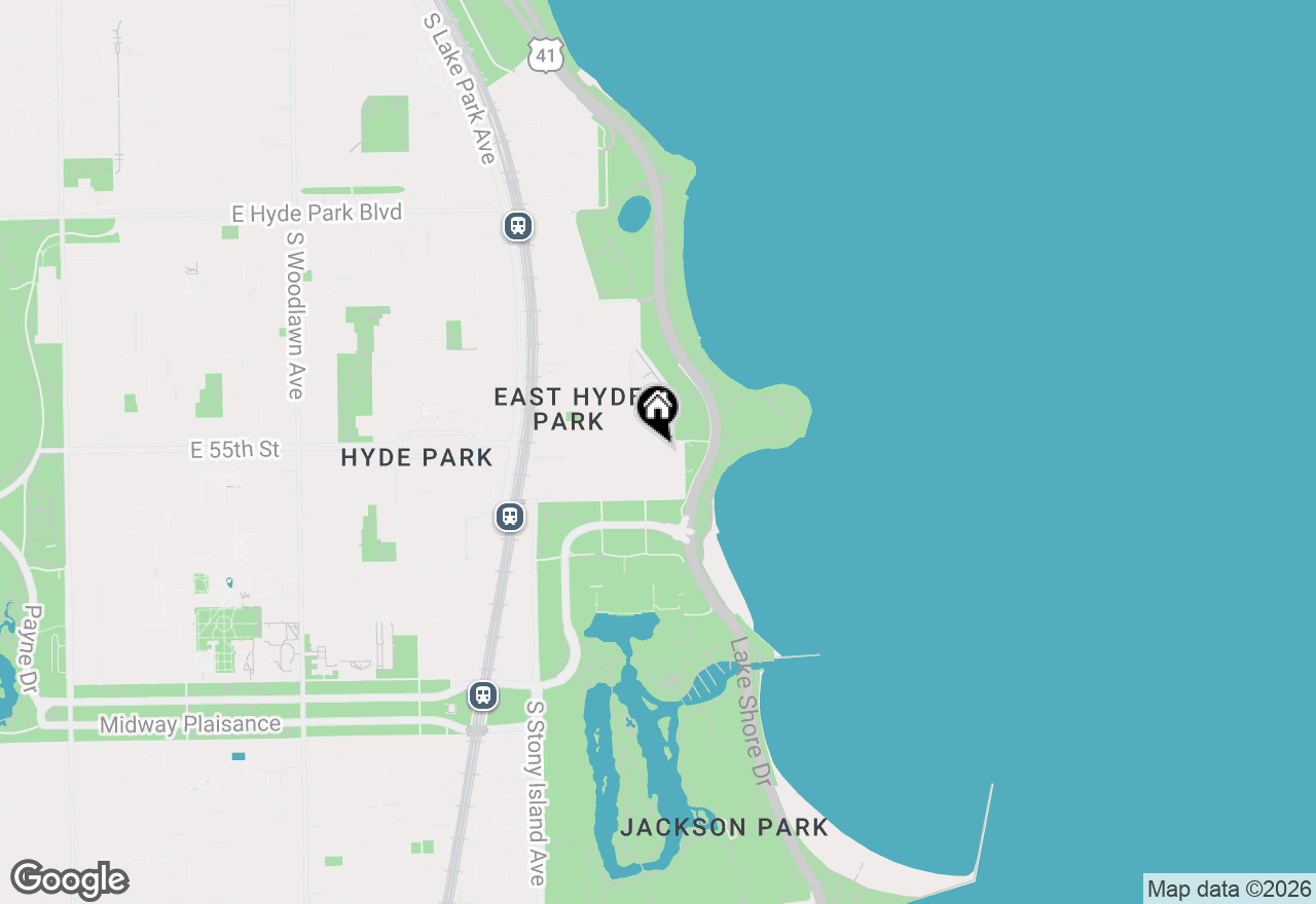 Map of 1755 E 55th Street #303, Chicago, IL 60615