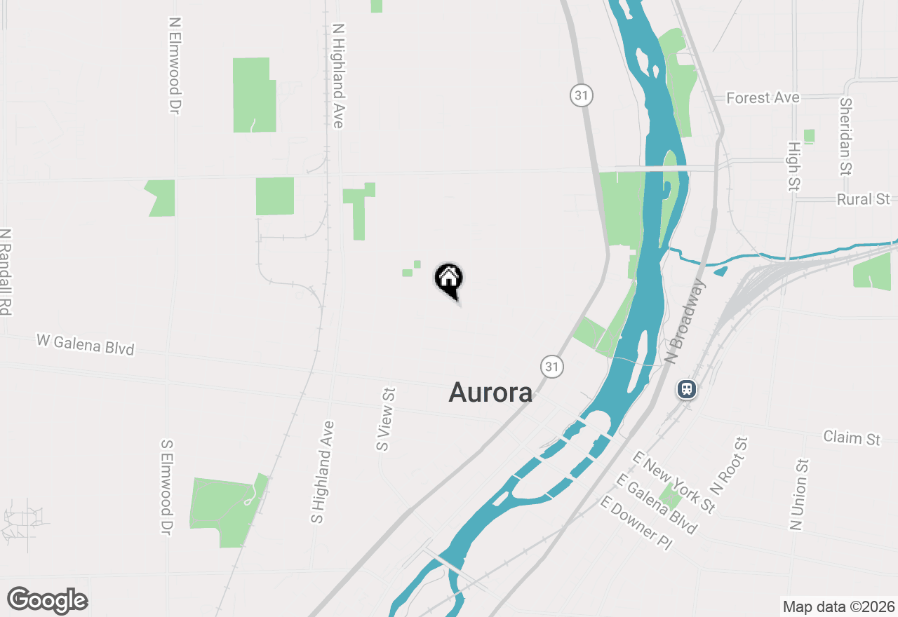 Map of 310 N Chestnut Street, Aurora, IL 60506