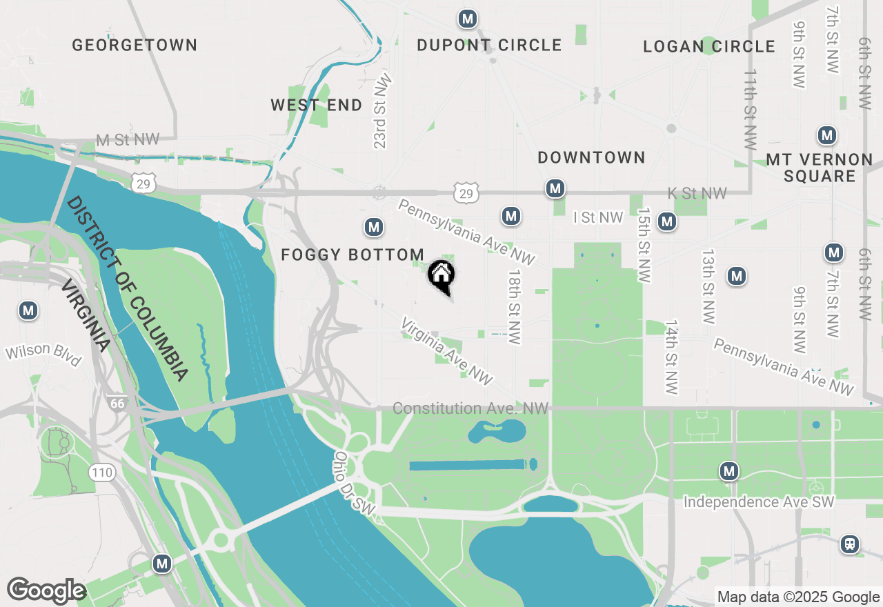 Map of 2030 F Street Nw #411, Washington, DC 20006