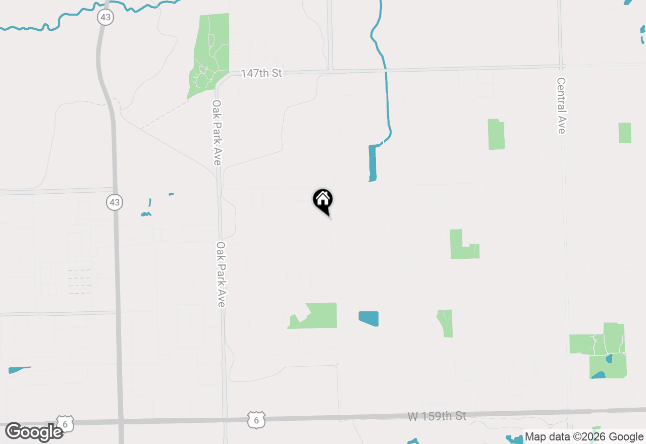 Map of 15209 Linden Drive, Oak Forest, IL 60452