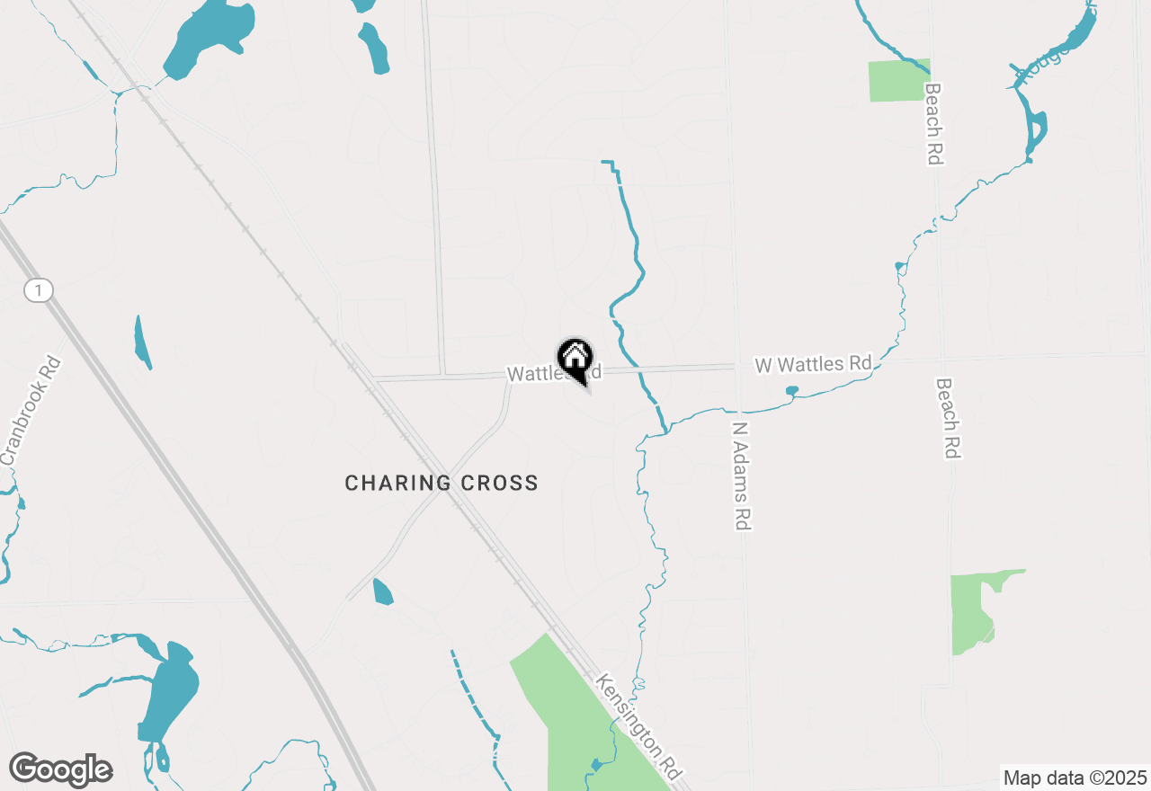 Map of 4535 Kirkcaldy Road, Bloomfield Hills, MI 48304