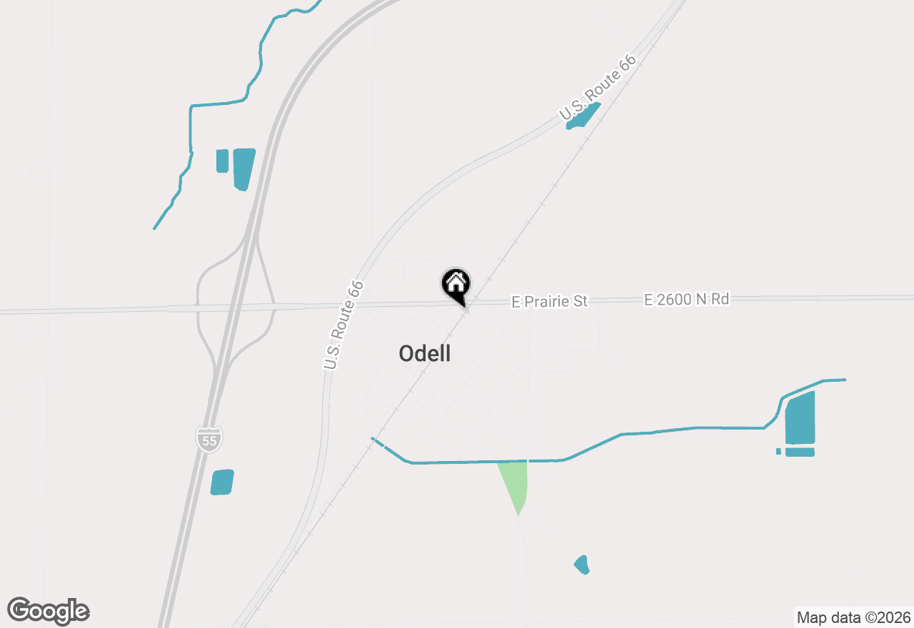 Map of 300 N Wolf Street, Odell, IL 60460