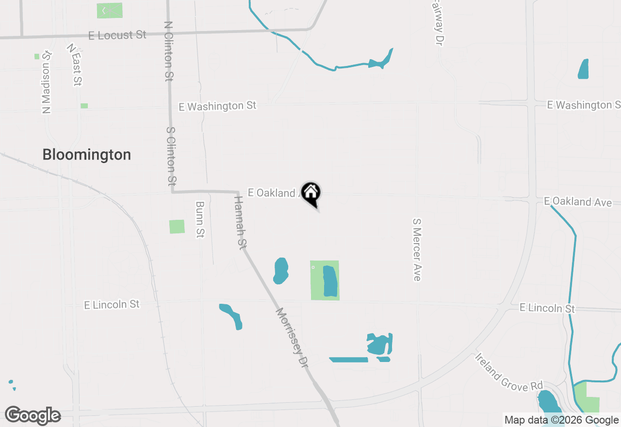 Map of 516 Mcgregor Street, Bloomington, IL 61701