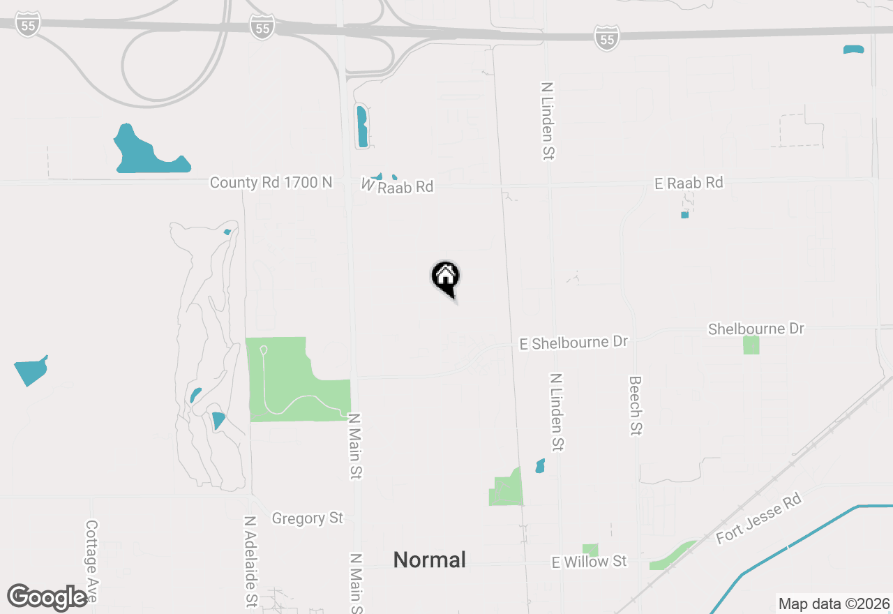 Map of 227 Belview Avenue, Normal, IL 61761
