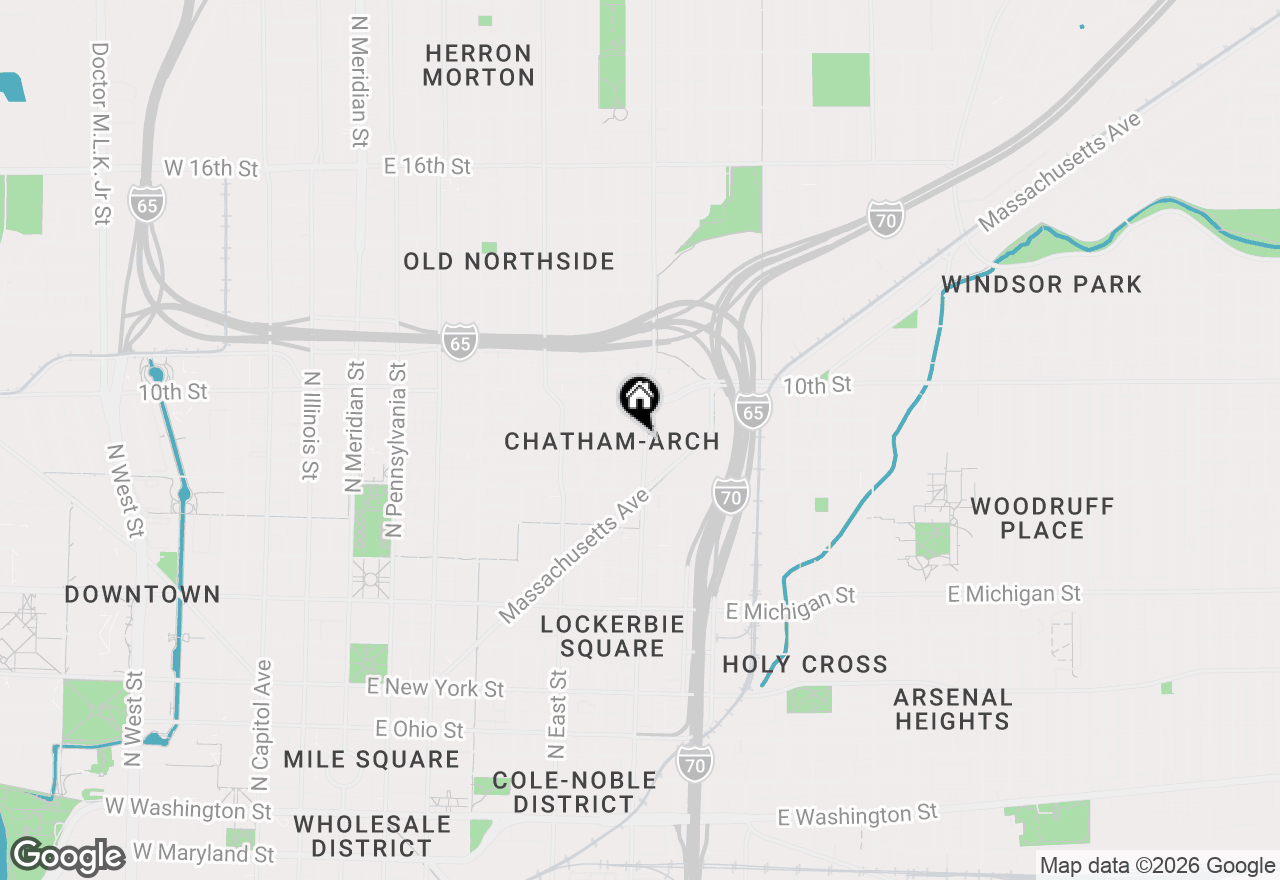 Map of 850 N College Avenue, Indianapolis, IN 46202