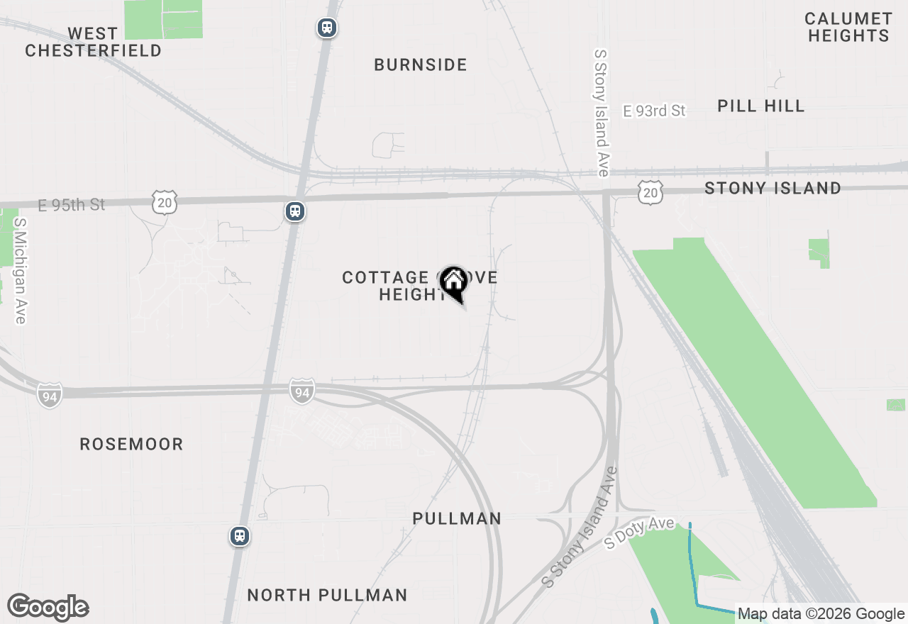 Map of 9757 S Woodlawn Avenue, Chicago, IL 60628