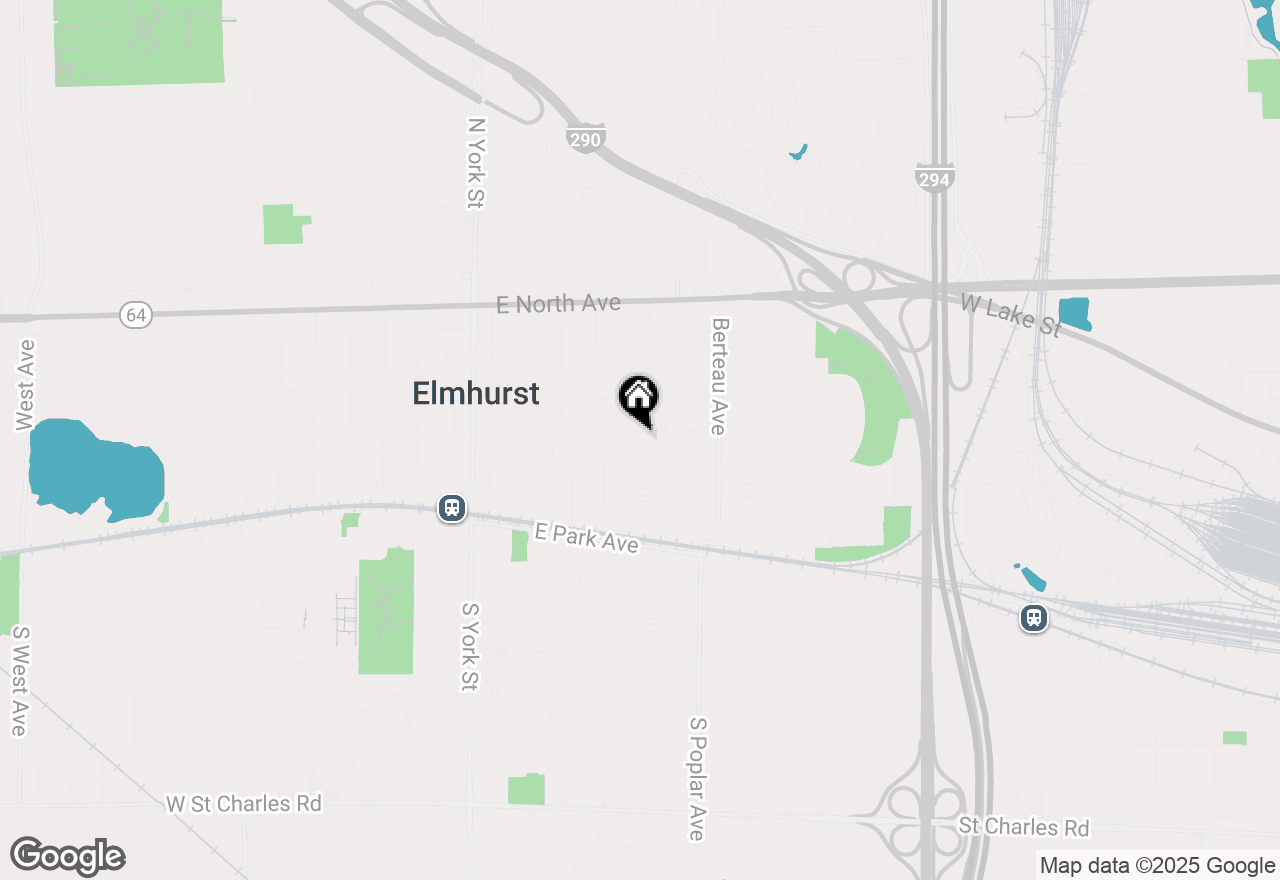 Map of 252 E 2nd Street, Elmhurst, IL 60126