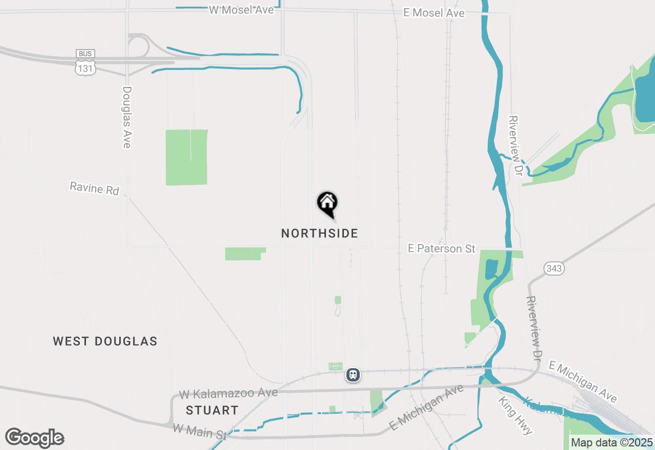 Map of 1406 N Church Street, Kalamazoo, MI 49007