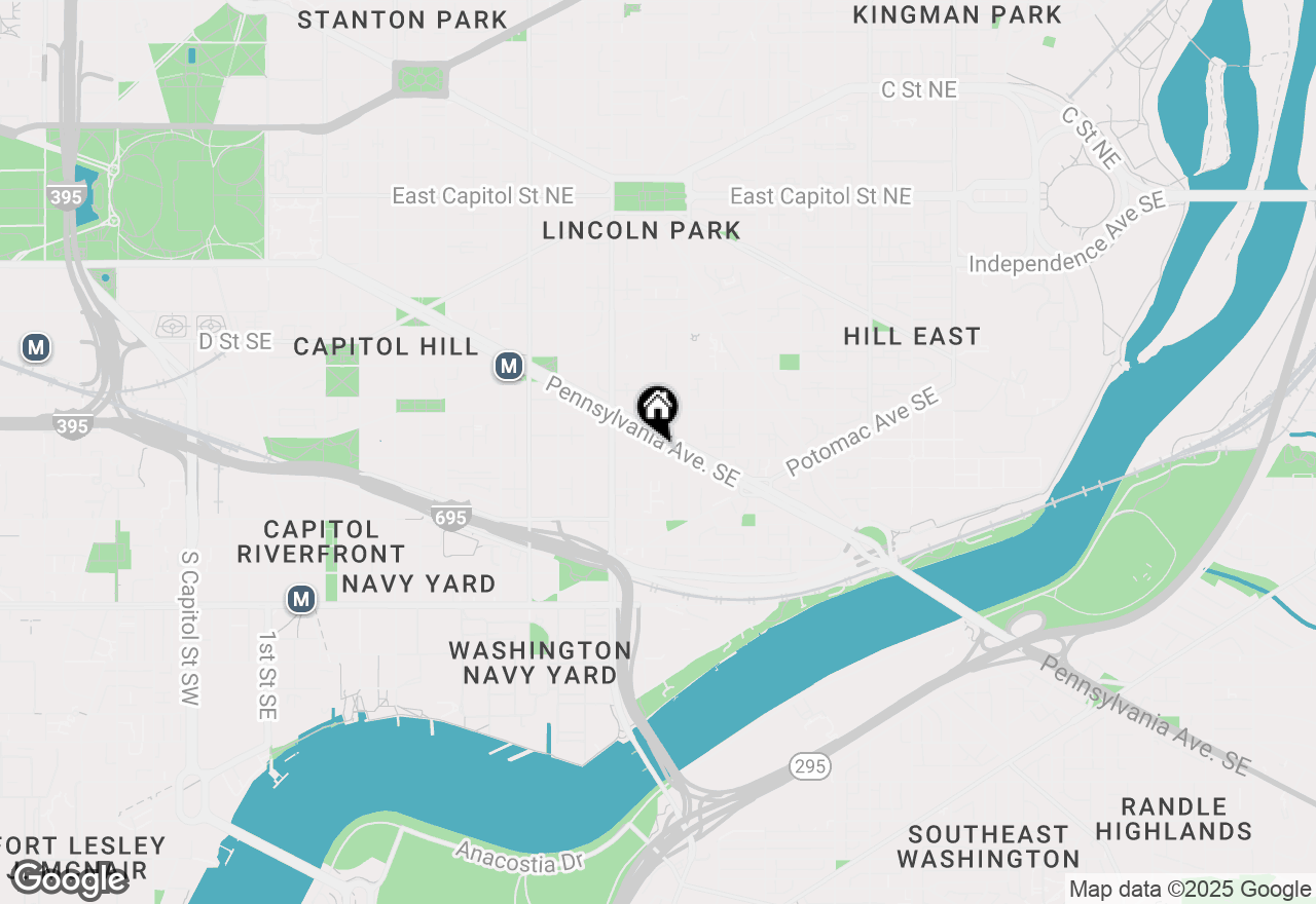 Map of 1218 G Street Se, Washington, DC 20003