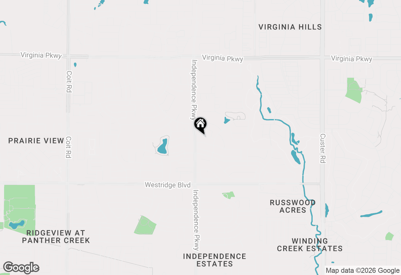 Map of 9941 Northgate Drive, Mckinney, TX 75072