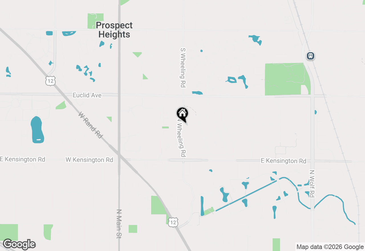 Map of 601 E Dogwood Lane, Mount Prospect, IL 60056