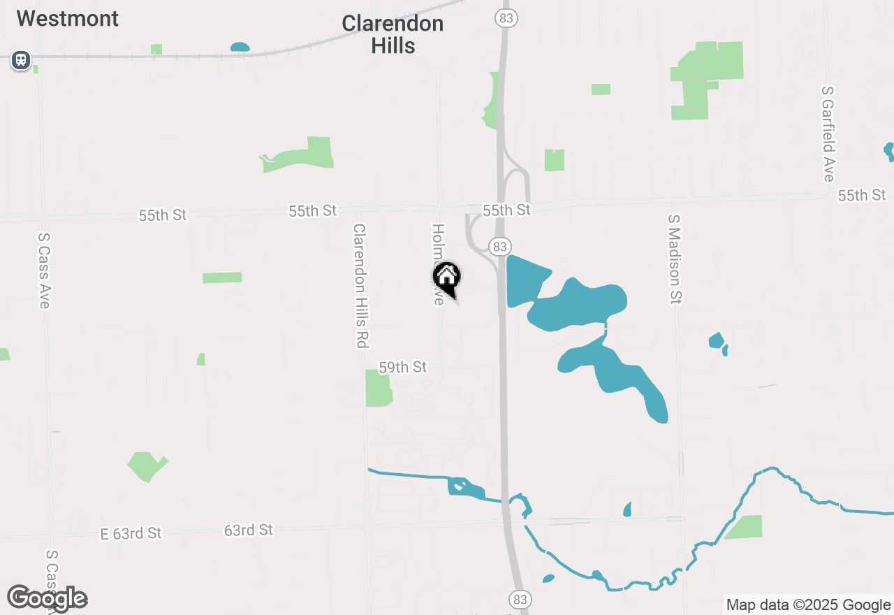 Map of 5725 Holmes Avenue #2, Clarendon Hills, IL 60514