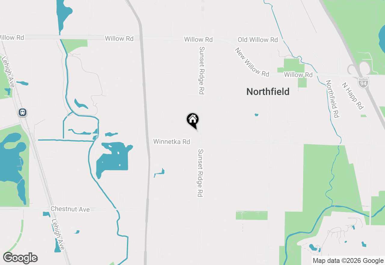 Map of (Address confidential), Northfield, Illinois 60093