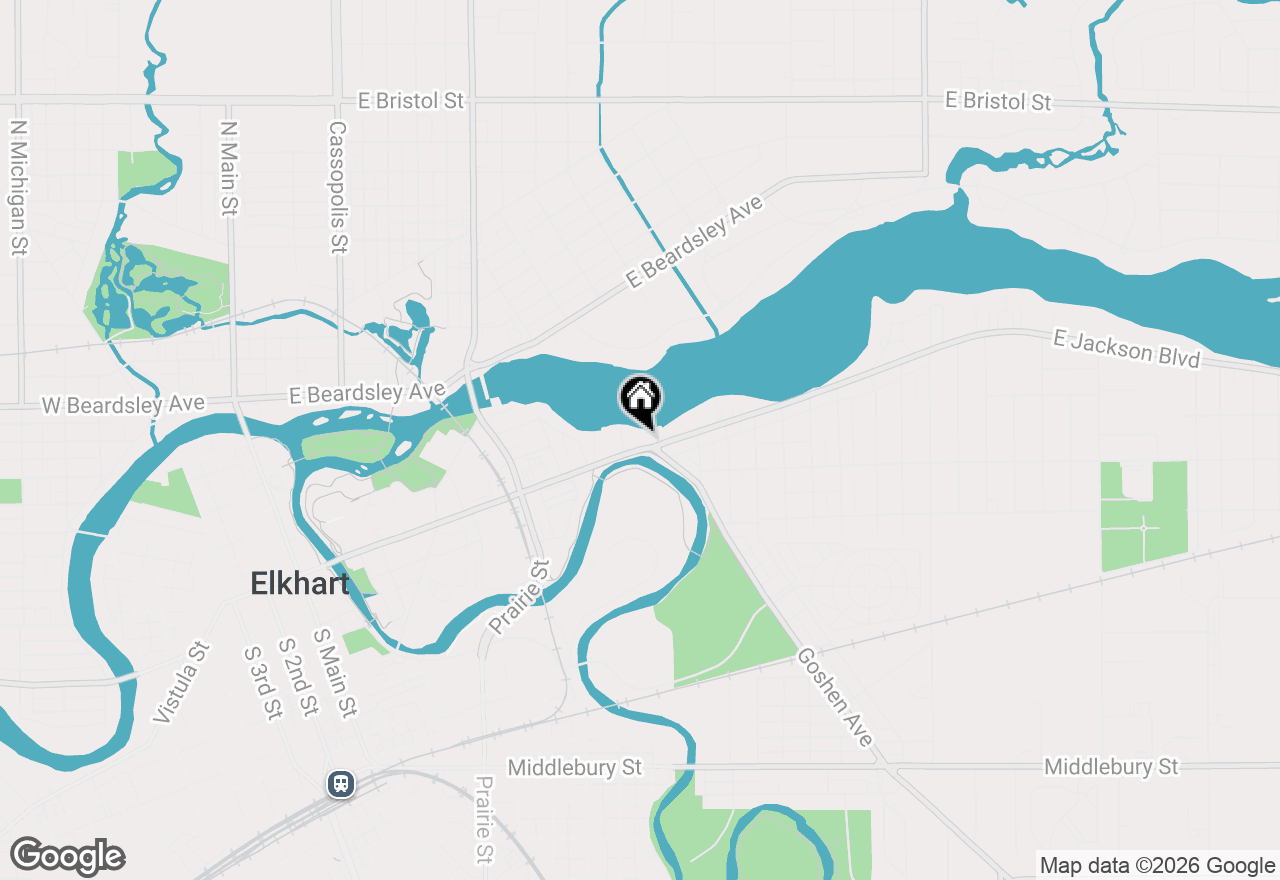 Map of 960 E Jackson, 302 Boulevard, Elkhart, IN 46516