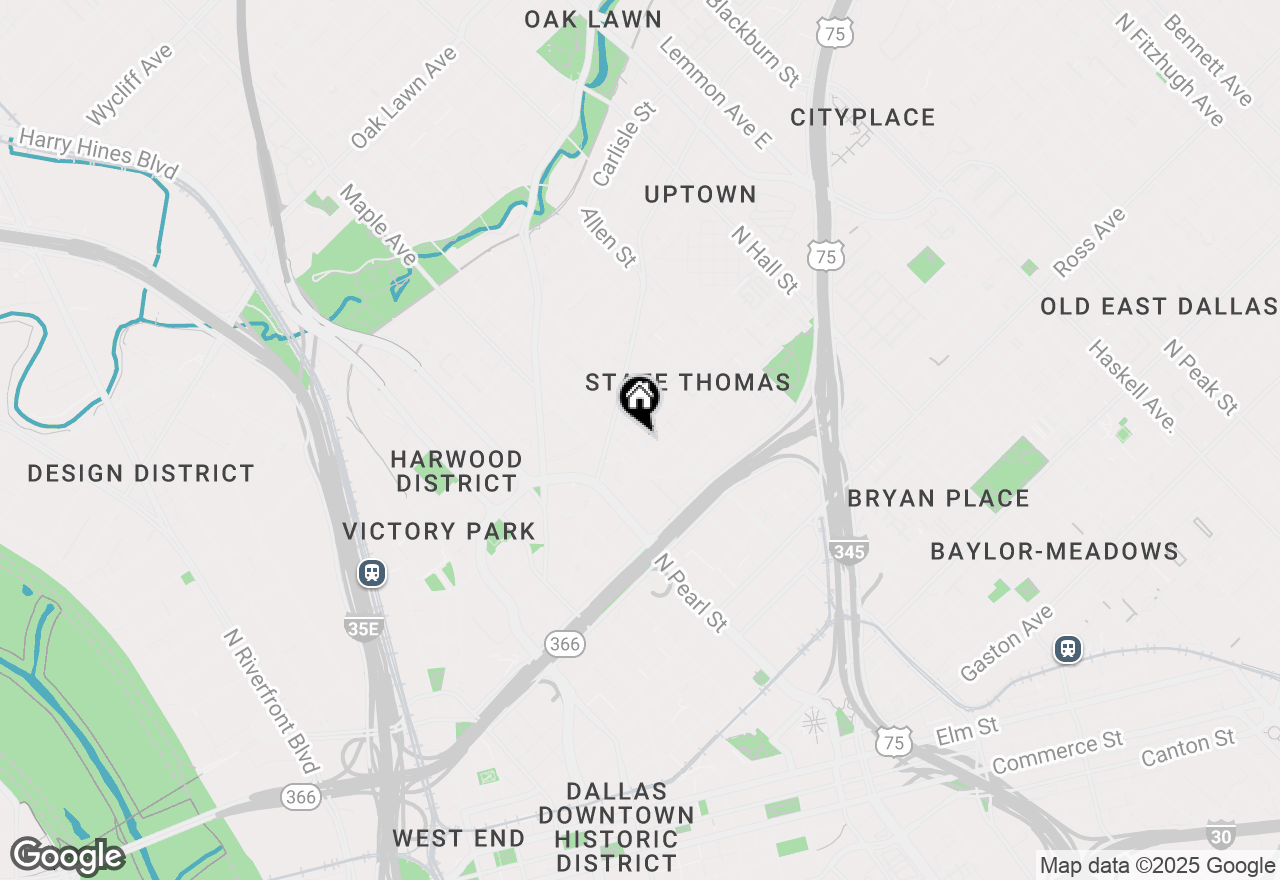 Map of 2500 State Street #1115, Dallas, TX 75201