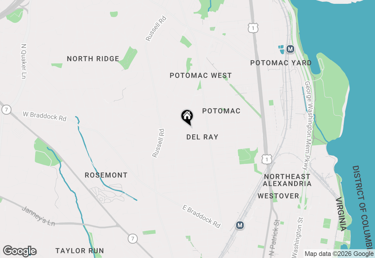 Map of 5 Custis Avenue E, Alexandria, VA 22301