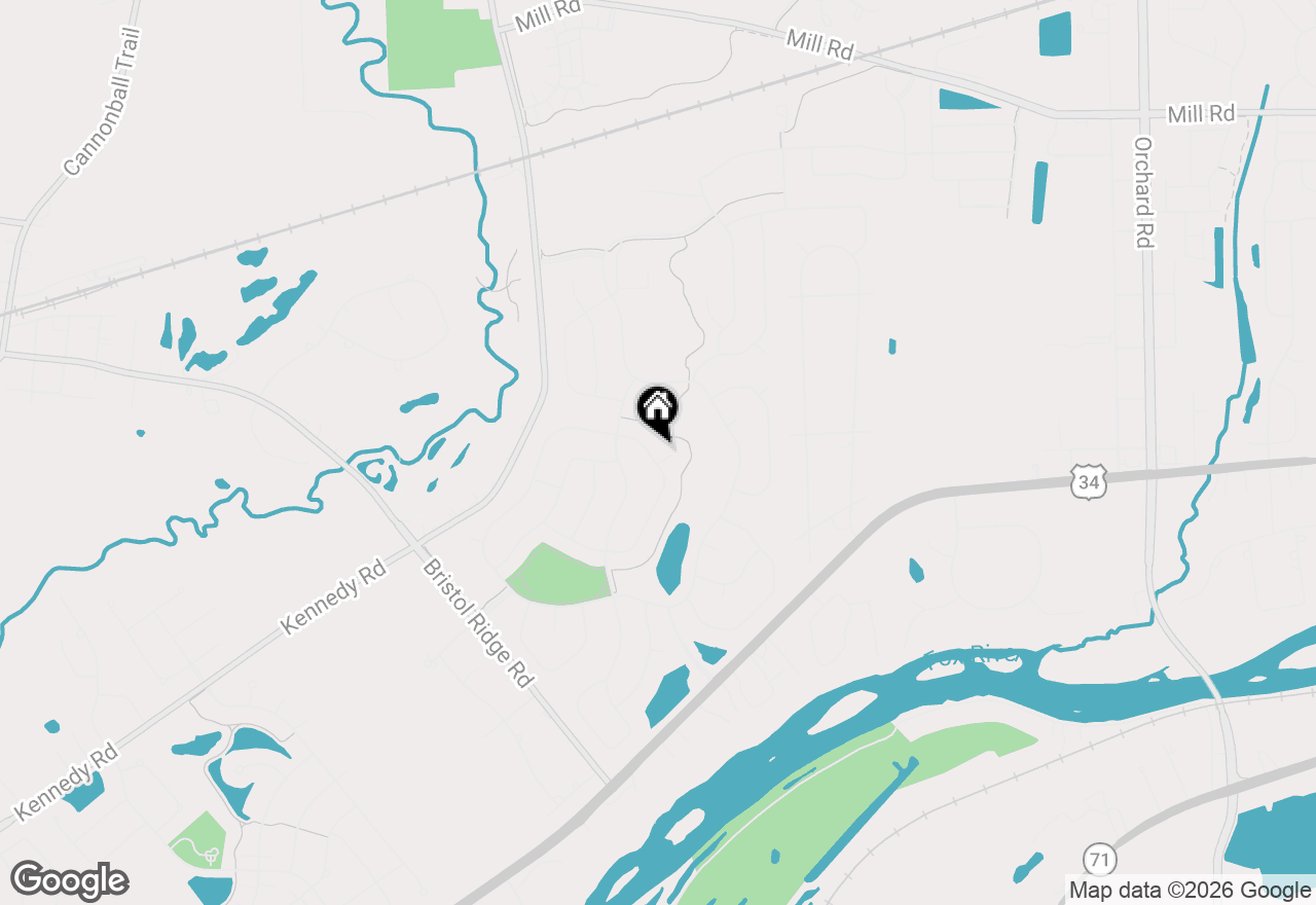 Map of 2261 Cryder Court, Yorkville, IL 60560