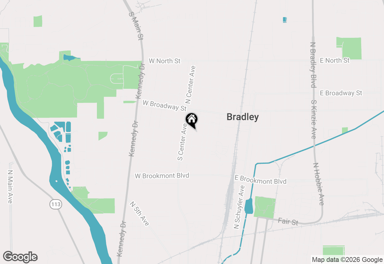 Map of 295 S Grand Avenue, Bradley, IL 60915