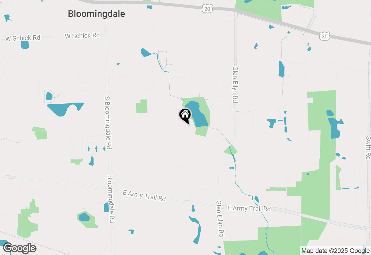 Map of 230 Clearbrook Lane, Bloomingdale, IL 60108