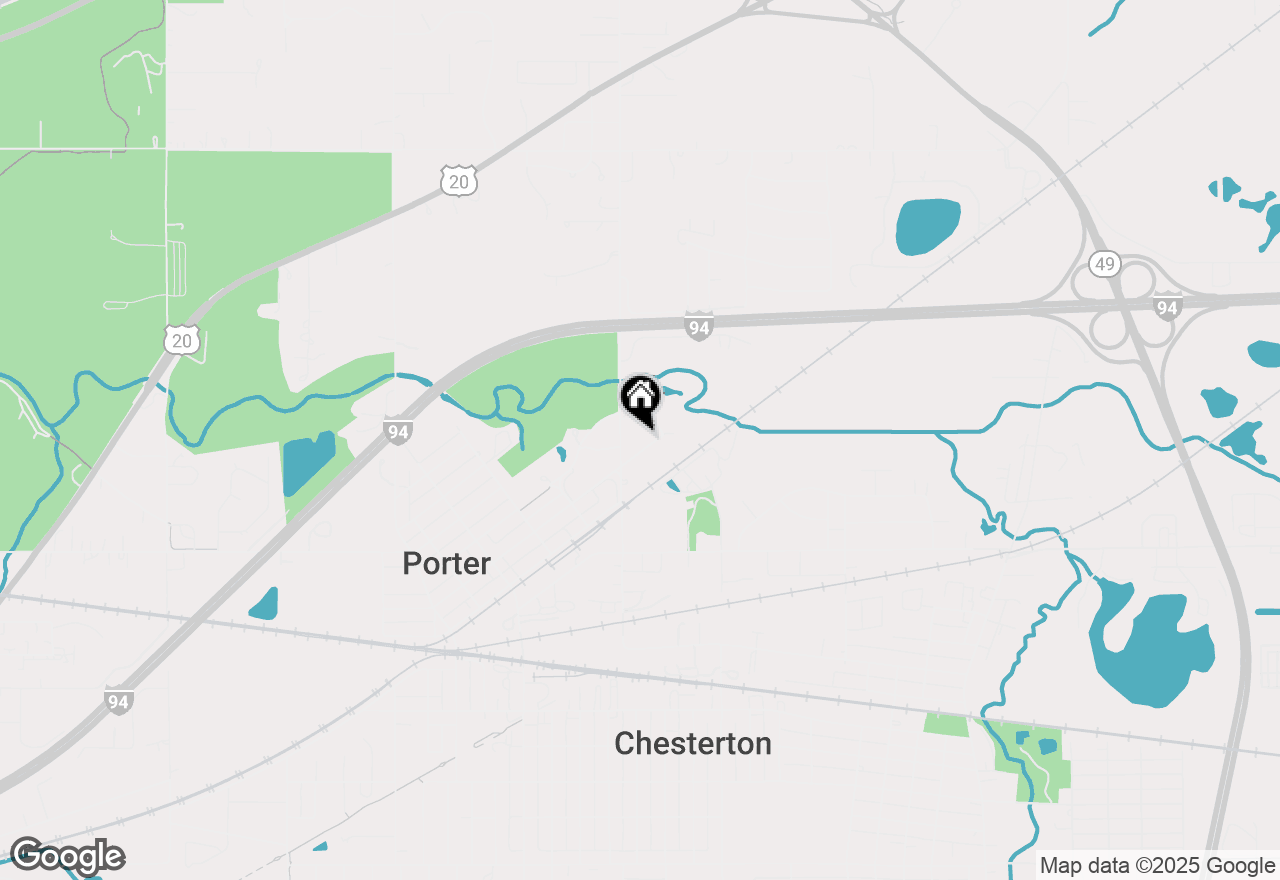 Map of 610 Franklin Street, Porter, IN 46304