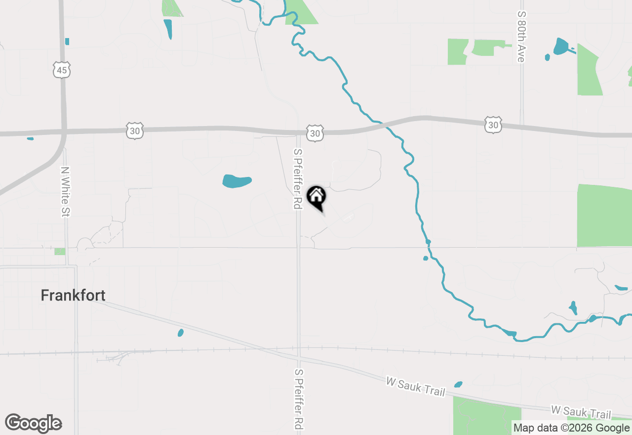 Map of 21442 English Drive, Frankfort, IL 60423