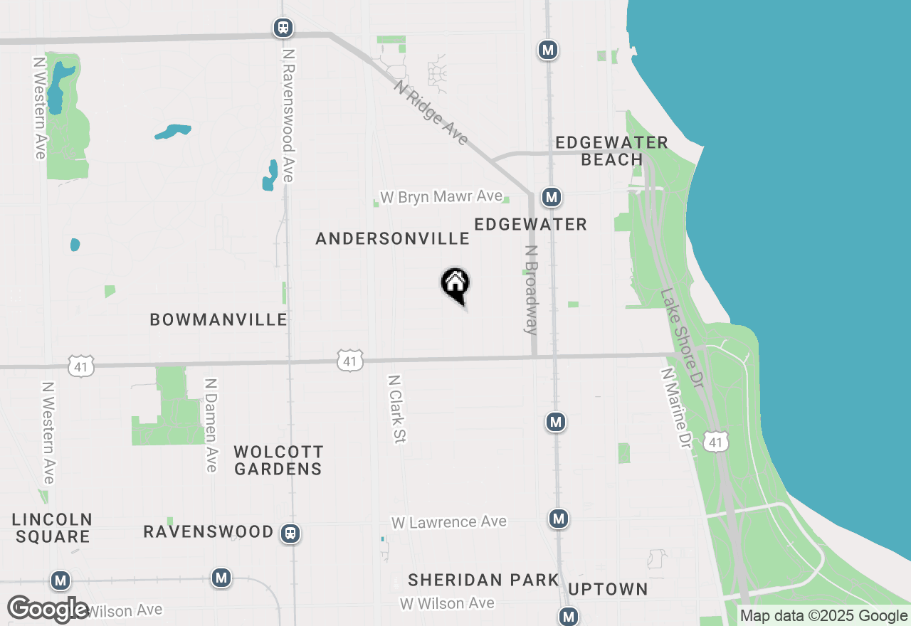 Map of 5305 N Glenwood Avenue #2, Chicago, IL 60640