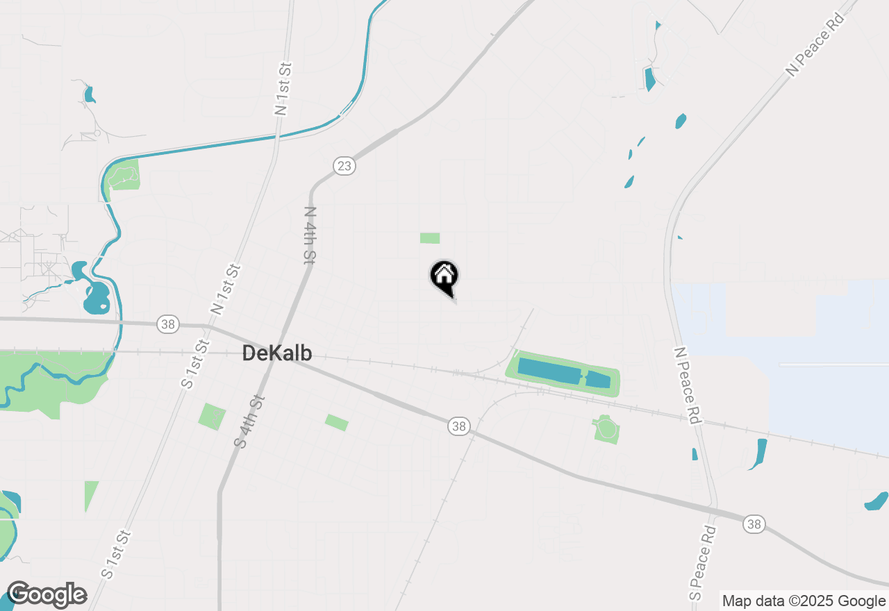 Map of 424 N 11th Street, Dekalb, IL 60115