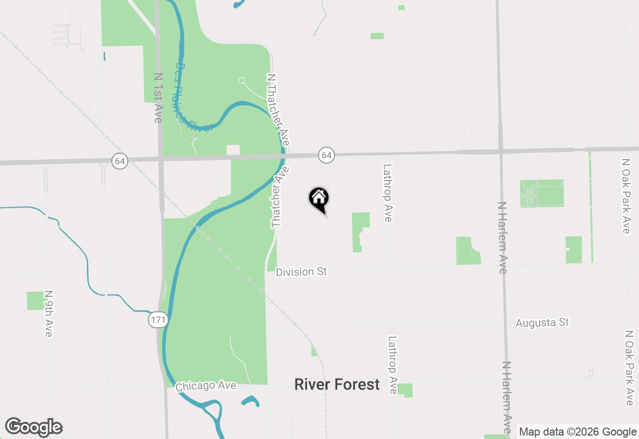 Map of 1339 Forest Avenue, River Forest, IL 60305
