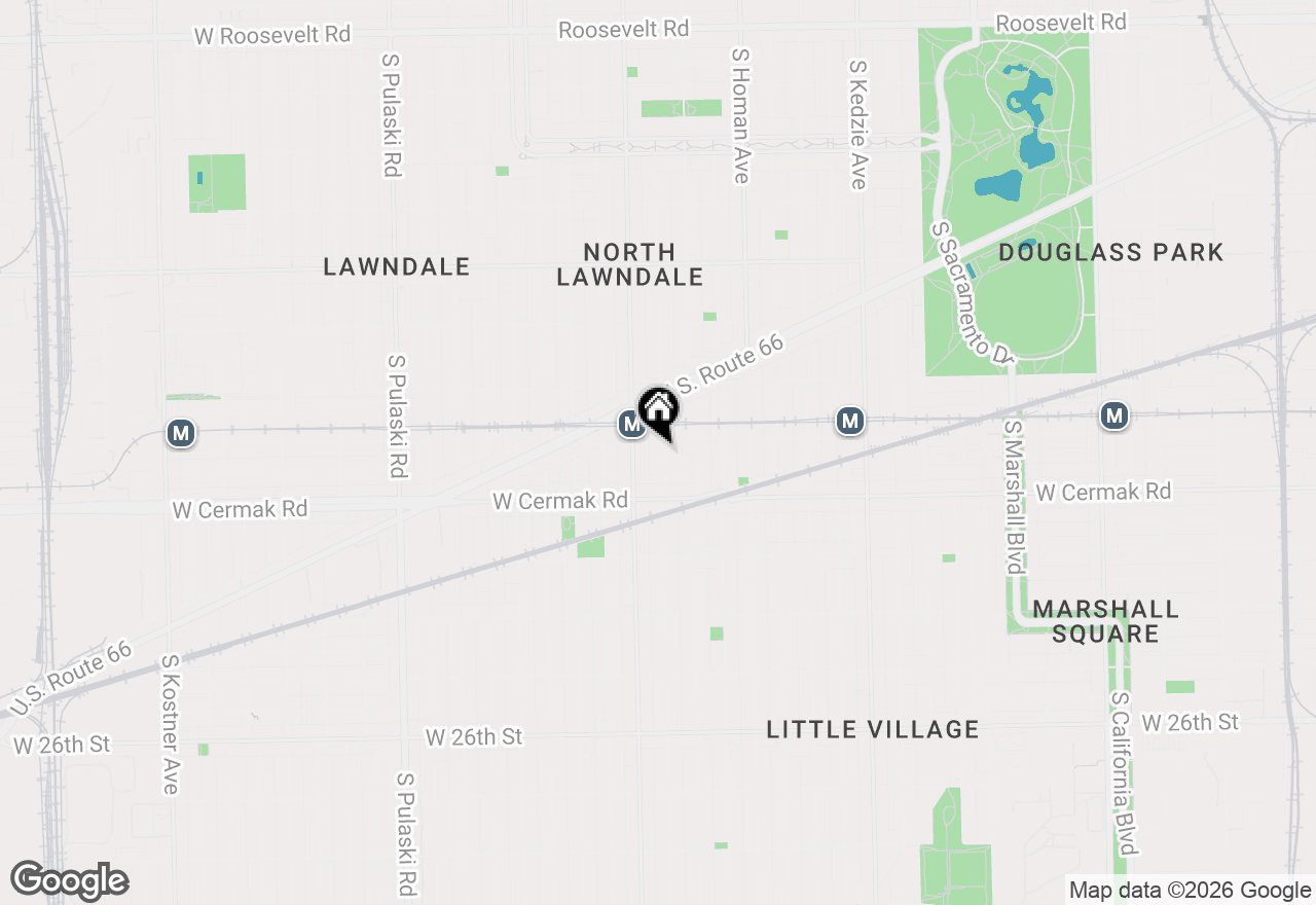 Map of 2112 S Drake Avenue #2, Chicago, IL 60623
