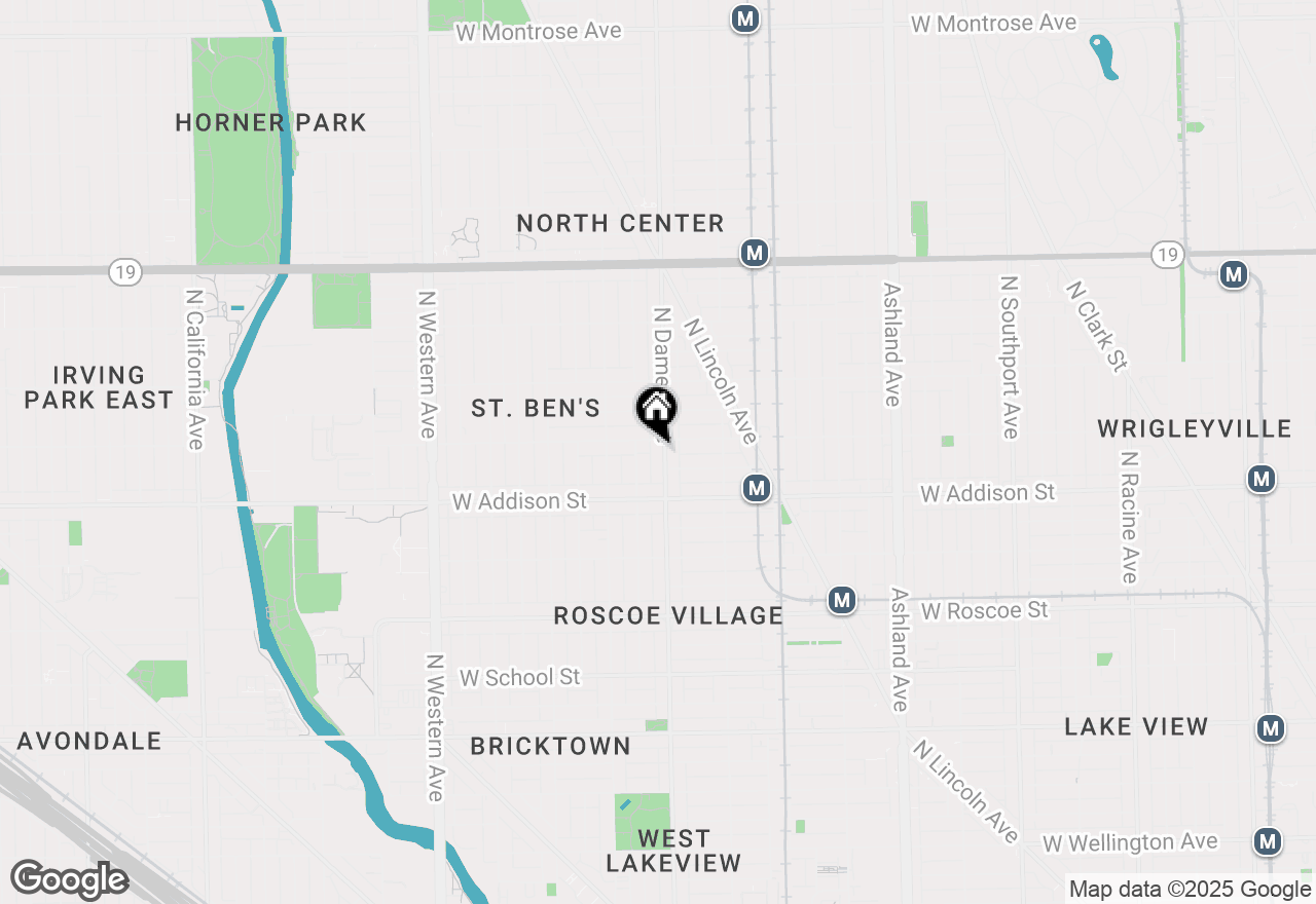 Map of 3646 N Damen Avenue #2, Chicago, IL 60618