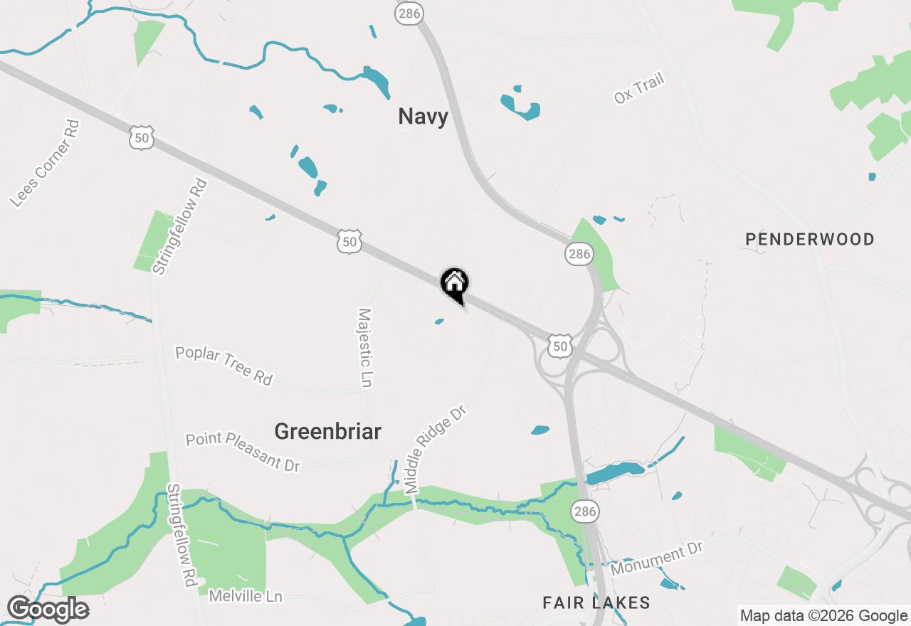 Map of 4077 Britwell Place, Fairfax, VA 22033