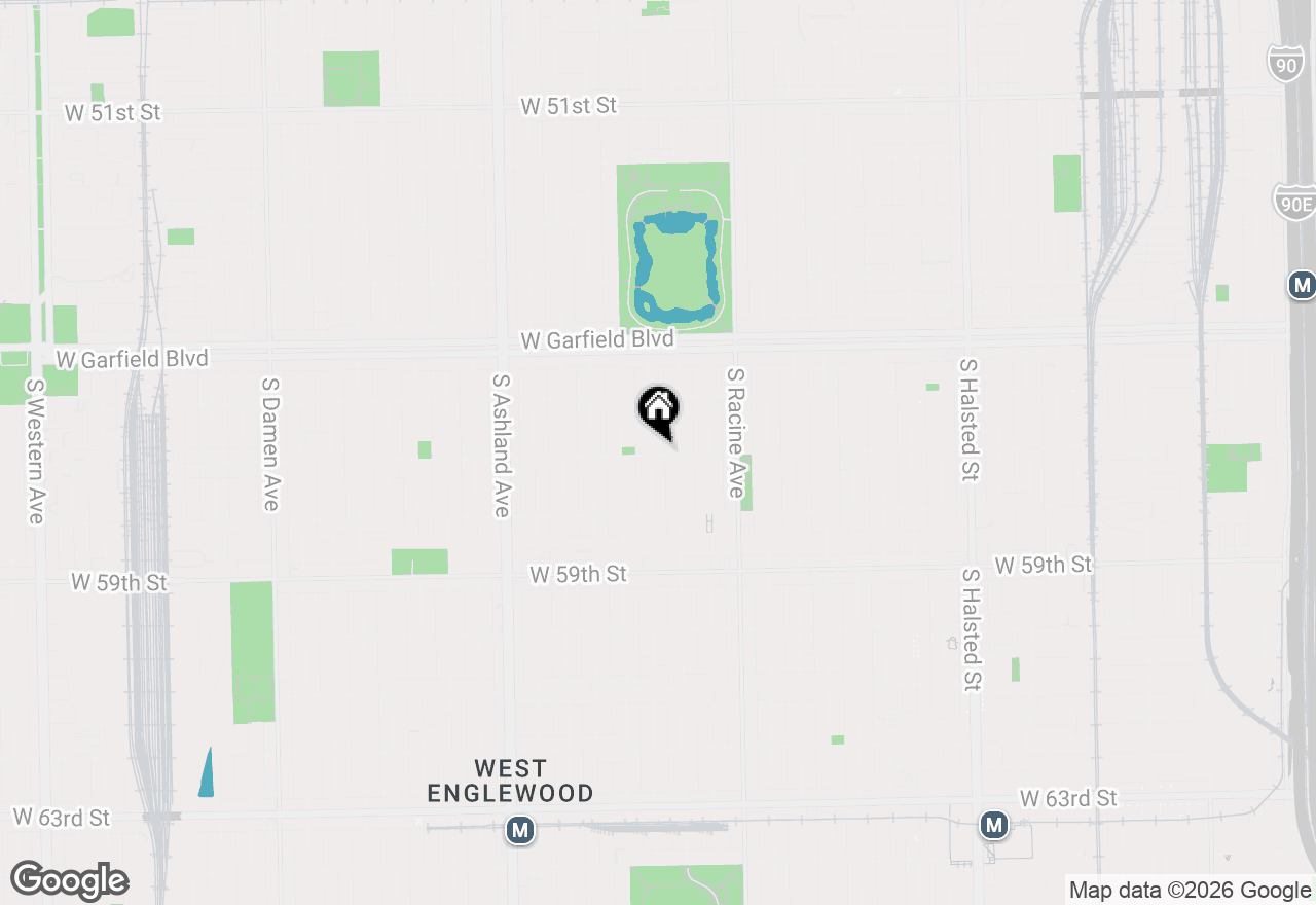 Map of 1320 W 57th Street #1, Chicago, IL 60636