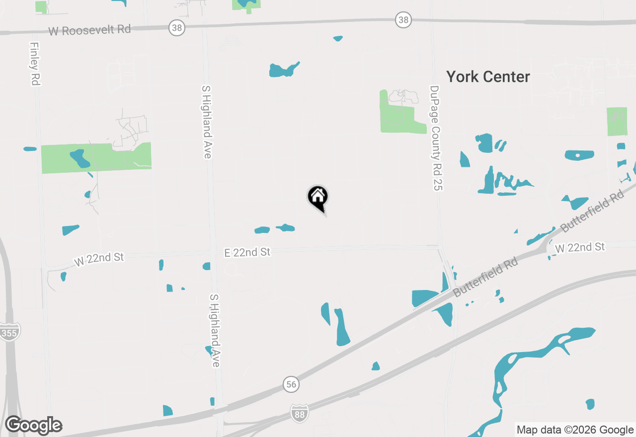Map of 547 Rosebud Drive S, Lombard, IL 60148