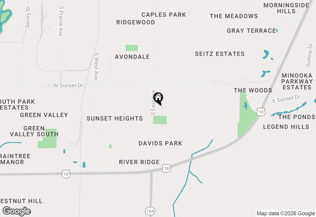 Map of 1524 Big Bend Rd #J, Waukesha, WI 53189
