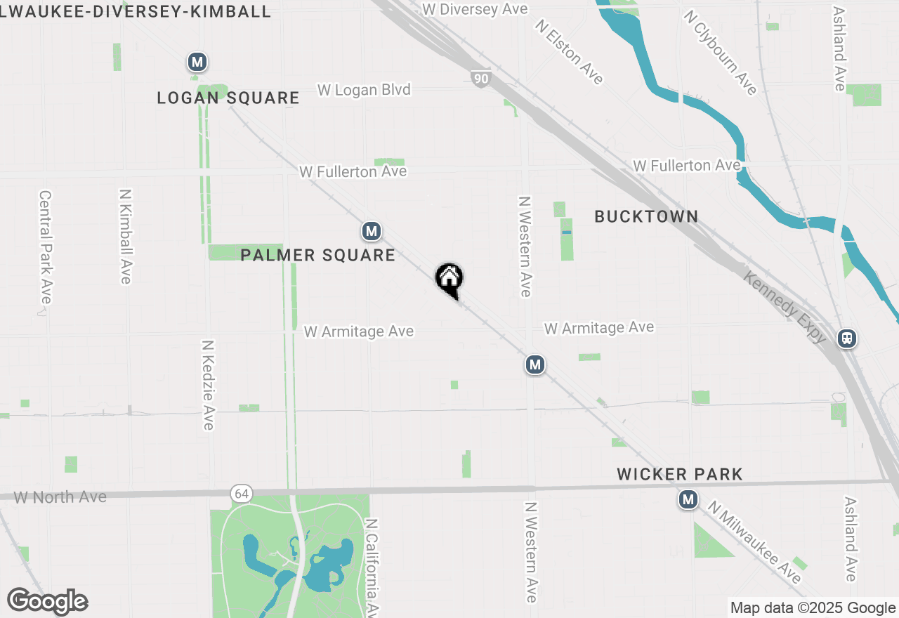 Map of 2056 N Bingham Street, Chicago, IL 60647