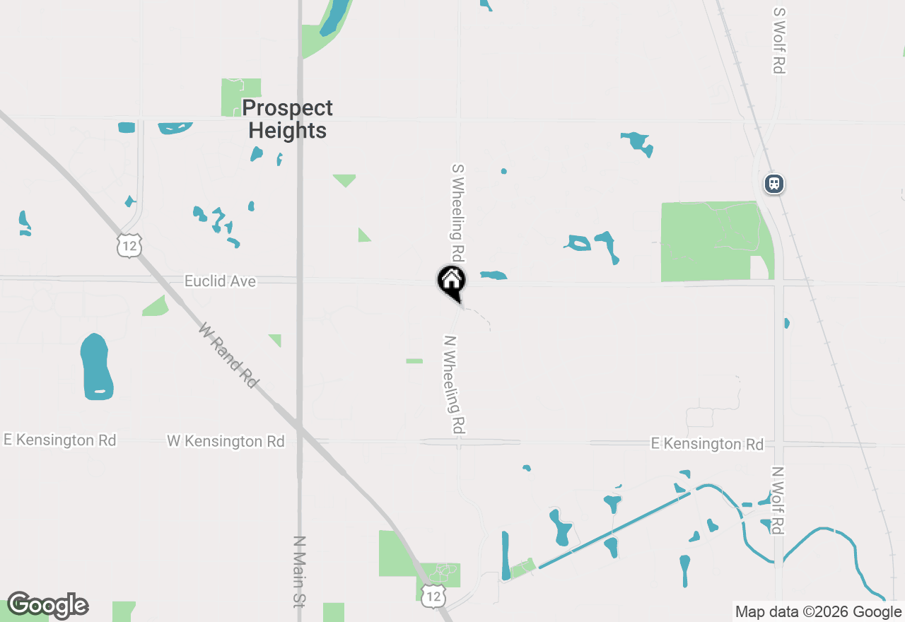 Map of 1220 N Wheeling Road, Mount Prospect, IL 60056