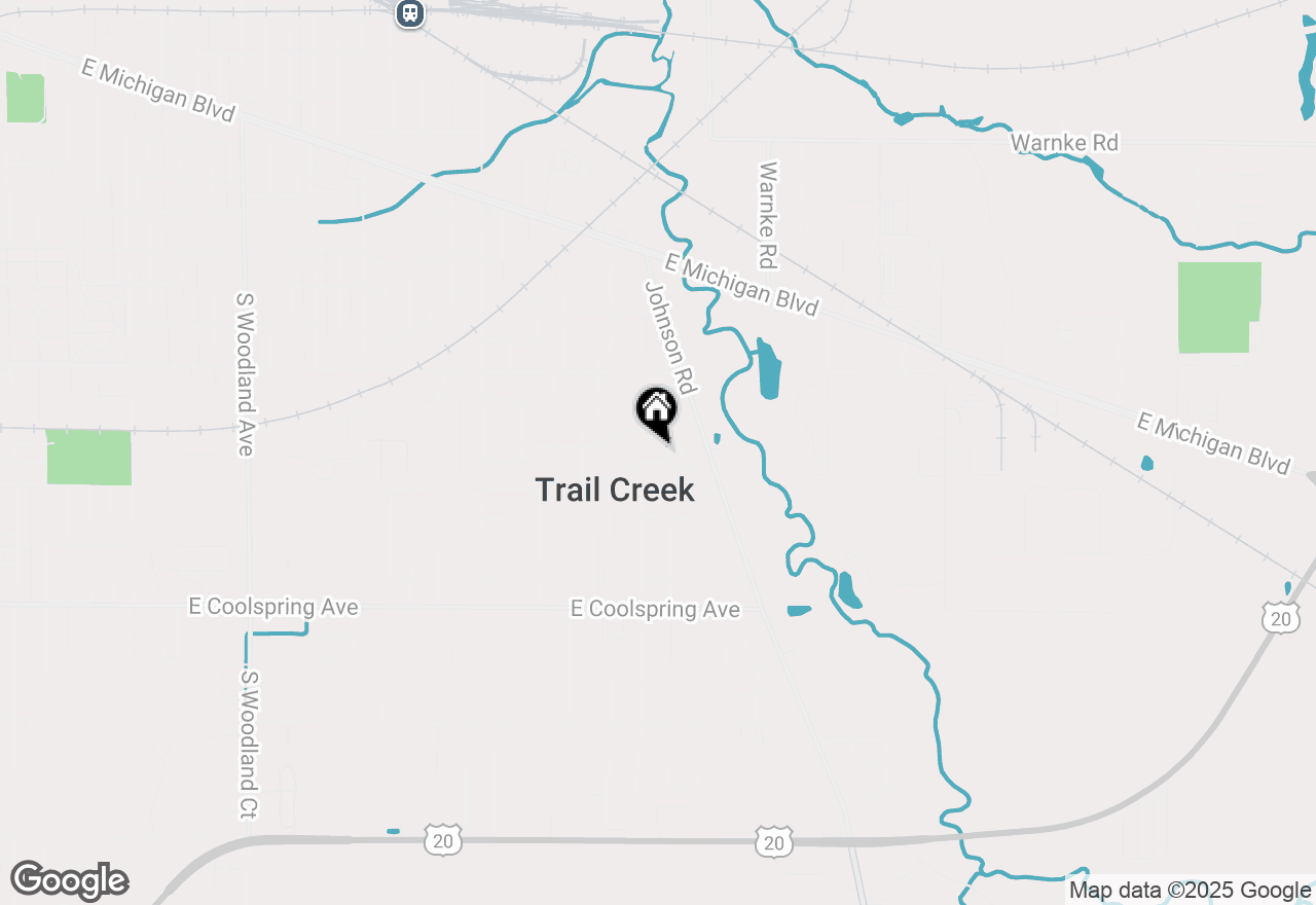 Map of 213 Robin Trail, Trail Creek, IN 46360