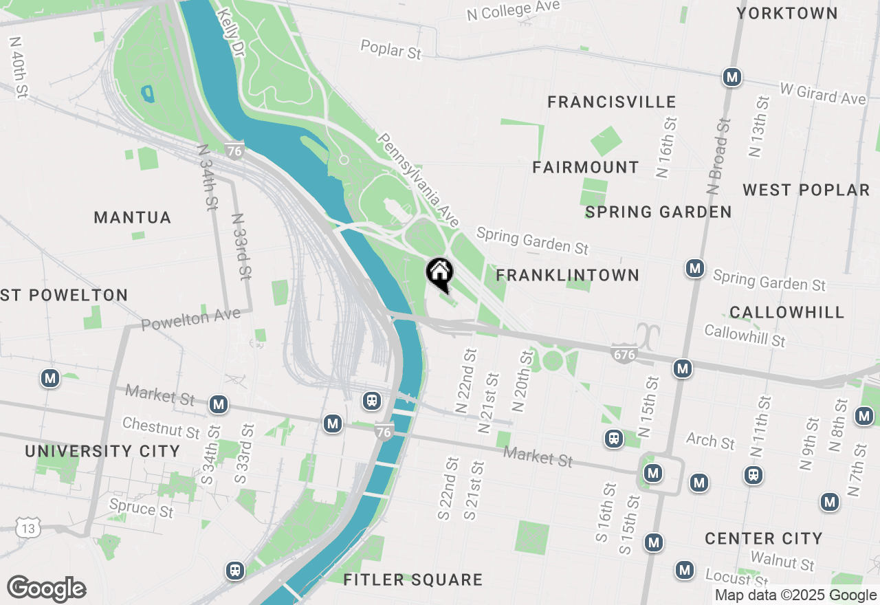 Map of 2200 Benjamin Franklin Parkway #1B-W0115, Philadelphia, PA 19130