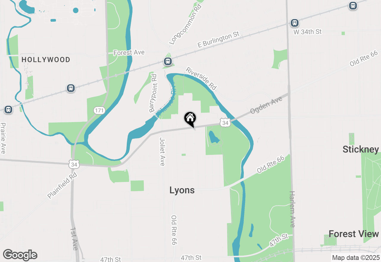 Map of 7833 Ogden Avenue, Lyons, IL 60534