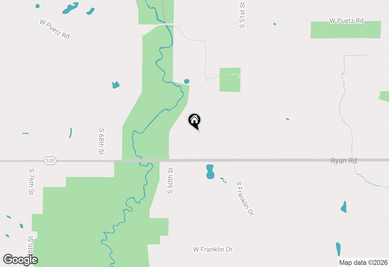 Map of 9337 S Cobblestone Way #D, Franklin, WI 53132