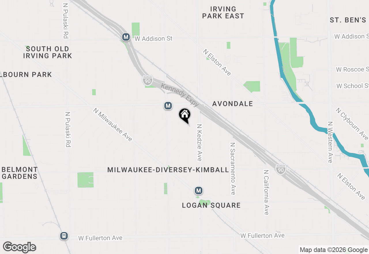 Map of 3035 N Spaulding Avenue, Chicago, IL 60618