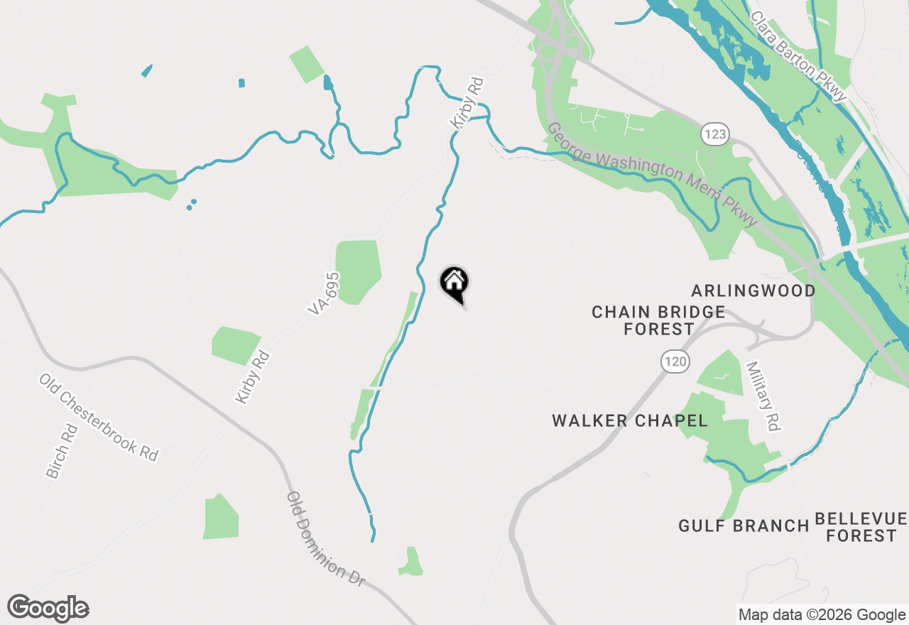 Map of 6008 Oakdale Road, Mclean, VA 22101