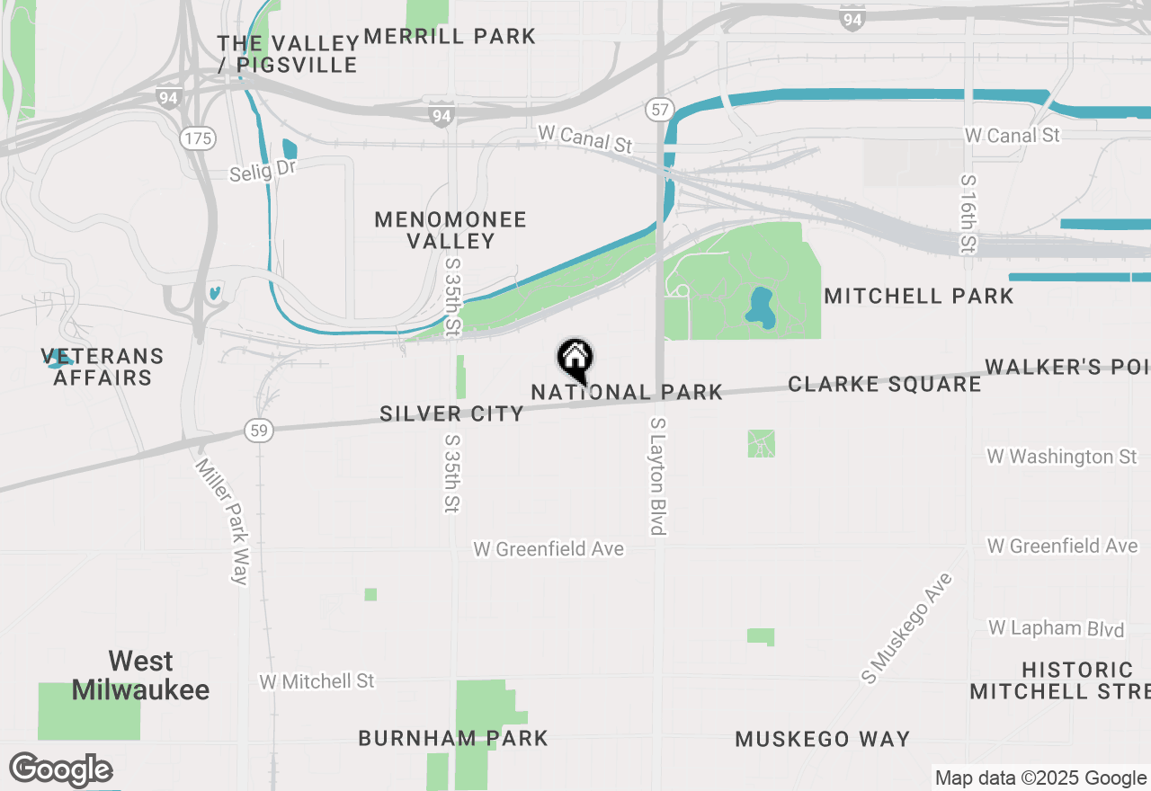 Map of 3006 W National Ave, Milwaukee, WI 53215