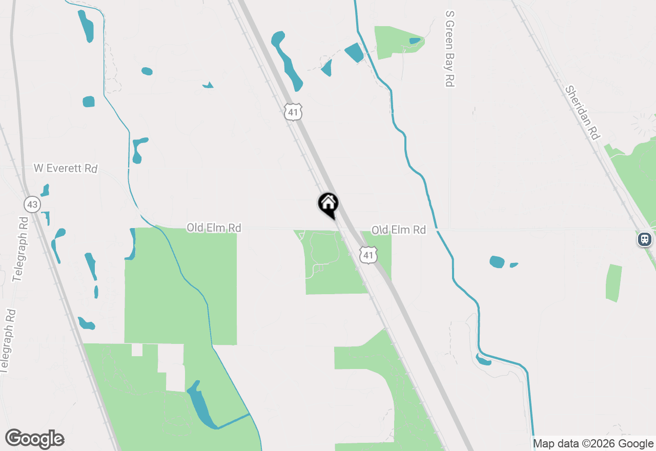 Map of 20 W Old Elm Road, Lake Forest, IL 60045