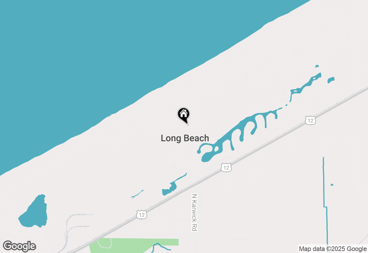 Map of 2022 Bellevire Avenue, Long Beach, IN 46360